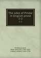 The odes of Pindar in English prose. 1-2, Pindar,Laurent, Peter Edmund, 1796-1837, tr,West, Gilbert, 1703-1756 