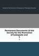Permanent Documents of the Society for the Promotion of Collegiate and .. 1, Society for the Promotion of Collegiate and Theological Education 
