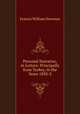 Personal Narrative, in Letters: Principally from Turkey, in the Years 1830-3, Francis William Newman 