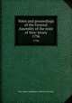 Votes and proceedings of the General Assembly of the state of New-Jersey. 1796, New Jersey. Legislature. General Assembly 