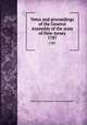 Votes and proceedings of the General Assembly of the state of New-Jersey. 1787, New Jersey. Legislature. General Assembly 