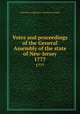 Votes and proceedings of the General Assembly of the state of New-Jersey. 1777, New Jersey. Legislature. General Assembly 