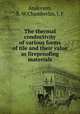 The thermal conductivity of various forms of tile and their value as fireproofing materials, Anderson, S. W,Chamberlin, J. F 