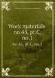 Work materials .. no.45, pt.C, no.1, United States. National Recovery Administration 