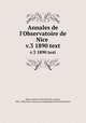 Annales de l`Observatoire de Nice .. v.3 1890 text, Observatoire de Nice 