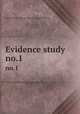 Evidence study. no.1, United States. National Recovery Administration 