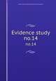 Evidence study. no.14, United States. National Recovery Administration 