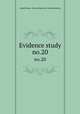 Evidence study. no.20, United States. National Recovery Administration 
