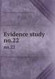 Evidence study. no.22, United States. National Recovery Administration 