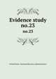 Evidence study. no.23, United States. National Recovery Administration 