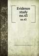Evidence study. no.43, United States. National Recovery Administration 