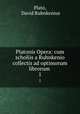 Platonis Opera: cum scholiis a Ruhnkenio collectis ad optimorum librorum .. 1, Plato, David Ruhnkenius 