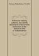 Poems on various subjects, but chiefly illustrative of the events and actors in the American War of Independence, Freneau, Philip Morin, 1752-1832 