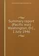 Summary report (Pacific war) Washington, D.C., 1 July 1946, United States Strategic Bombing Survey 