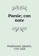 Poesie; con note, Pindemonte, Ippolito, 1753-1828 
