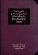 Portugais, phonetique et phonologie, porphologie, textes, Goncalves Vianna 