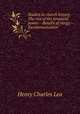 Studies in church history. The rise of the temporal power.--Benefit of clergy.--Excommunication, Henry Charles Lea 