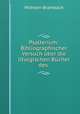 Psalterium: Bibliographischer Versuch uber die liturgischen Bucher des ., Wilhelm Brambach 