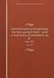 Summarized proceedings for the period from . and a directory of members as of .. no. 33, American Association for the Advancement of Science 