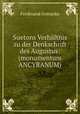 Suetons Verhaltnis zu der Denkschrift des Augustus: (monumentum ANCYRANUM), Ferdinand Gottanka 