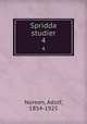 Spridda studier. 4, Noreen, Adolf, 1854-1925 