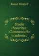 Studia theocritea: Commentatio academica, Kanut Wintzell 