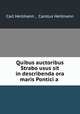 Quibus auctoribus Strabo usus sit in describenda ora maris Pontici a ., Carl Heilmann , Carolus Heilmann 