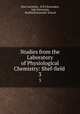 Studies from the Laboratory of Physiological Chemistry: Shef-field .. 3, Yale University, R H Chittenden, Yale University, Sheffield Scientific School 