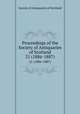 Proceedings of the Society of Antiquaries of Scotland. 21 (1886-1887), Society of Antiquaries of Scotland 