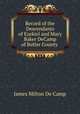 Record of the Descendants of Ezekiel and Mary Baker DeCamp of Butler County ., James Milton de Camp 