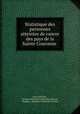 Statistique des personnes atteintes de cancer des pays de la Sainte Couronne ., Jules Dollinger 