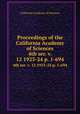 Proceedings of the California Academy of Sciences. 4th ser. v. 12 1923-24 p. 1-694, California Academy of Sciences 