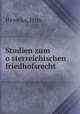 Studien zum o?sterreichischen friedhofsrecht, Hawelka, Fritz 