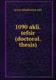 1090 akli.tefsir (doctoral.thesis), www.akademya.net 
