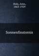 Sonnenfinstornis, Holz, Arno, 1863-1929 