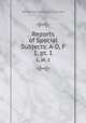 Reports of Special Subjects: A-D, F. 1, pt. 1, Kentucky Geological Survey 