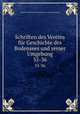 Schriften des Vereins fr Geschichte des Bodensees und seiner Umgebung. 35-36, 