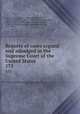 Reports of cases argued and adjudged in the Supreme Court of the United States. 175, United States. Supreme Court,Cranch, William, 1769-1855,Wheaton, Henry, 1785-1848,Peters, Richard, 1780-1848,Howard, Benjamin C. (Benjamin Chew), 1791-1872,Black, Jeremiah S. (Jeremiah Sullivan), 1810-1883 