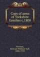Copy of arms of Yorkshire families c.1800, 