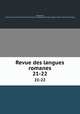 Revue des langues romanes. 21-22, 
