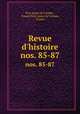 Revue d`histoire. nos. 85-87, Etat-major de l