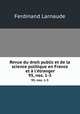 Revue du droit public et de la science politique en France et l`tranger. 95, nos. 1-3, Ferdinand Larnaude 