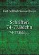 Schriften. 74-77.Bdchn., Karl Gottlieb Samuel Heun 