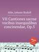 VII Cantiones sacrae vocibus inaequalibus concinendae, Op.5, Ahle, Johann Rudolf 