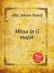 Missa in G major, Ahle, Johann Rudolf 