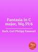 Fantasia in C major, Wq.59/6, Bach, Carl Philipp Emanuel 