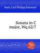 Sonata in C major, Wq.62/7, Bach, Carl Philipp Emanuel 