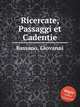Ricercate, Passaggi et Cadentie, Bassano, Giovanni 