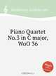 Фортепианный квартет No.3 до мажор, WoO 36. Piano Quartet No.3 in C major, WoO 36 by Beethoven, Ludwig van, Л.В. Бетховен 