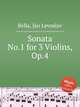Sonata No.1 for 3 Violins, Op.4, 